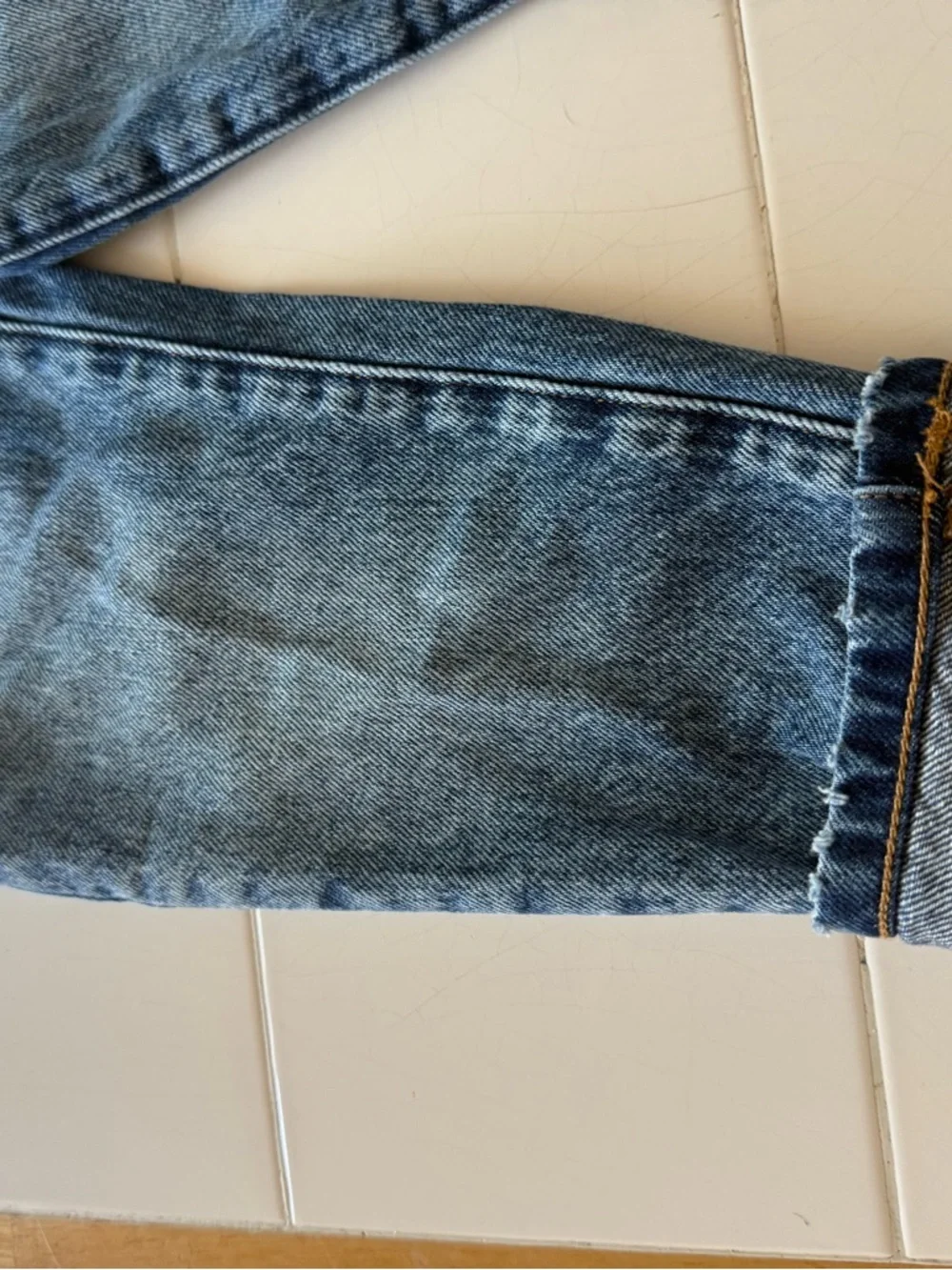 J. Crew Girls Sz 4 High Waist Mom Jeans Adjustable Waist 100% Cotton Crew Cuts - Picture 6 of 11